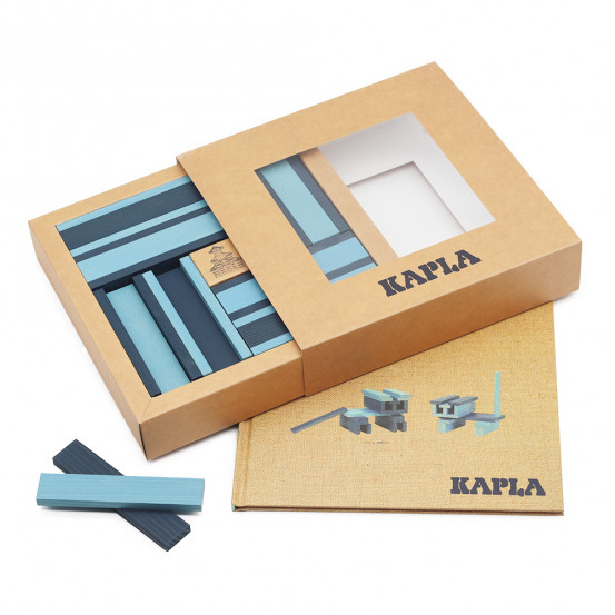 KAPLA Coffret Bois 40 Planchettes - Bleu Foncé sur marjanemall aux