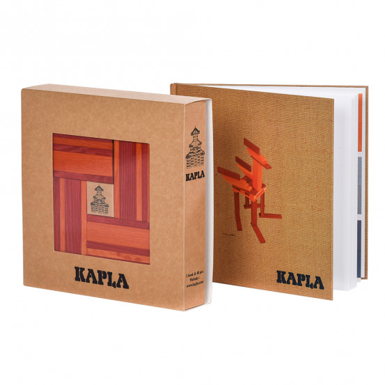 Kapla Buch rot Anfänger  NEU Fotos und Konstruktionszeichnungen Hardcover 