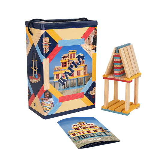 Livre Kapla® tome 1 - Rouge bâtisseur - Jeux de construction en bois - Jeux  de construction