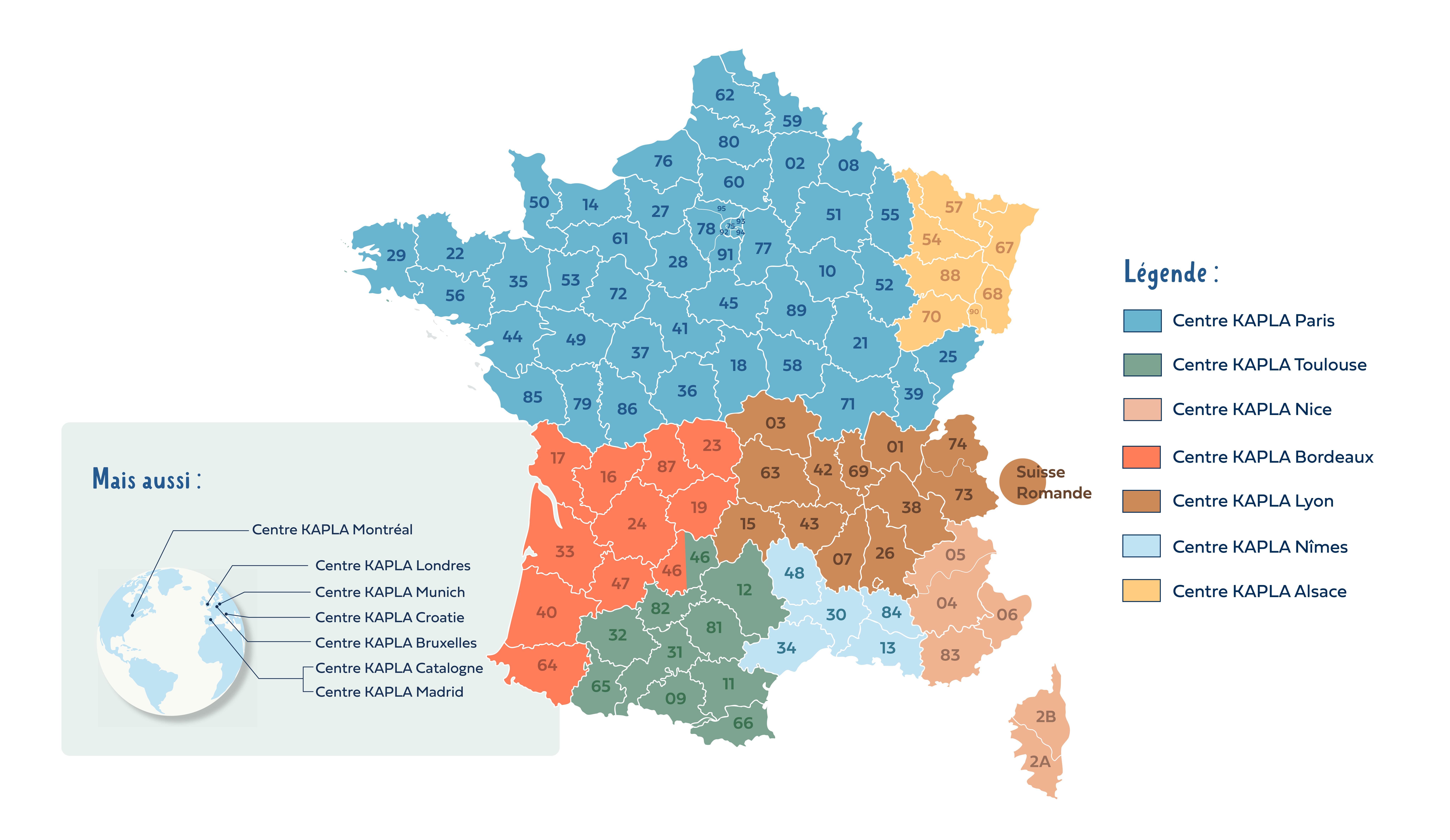 Carte des Centres KAPLA