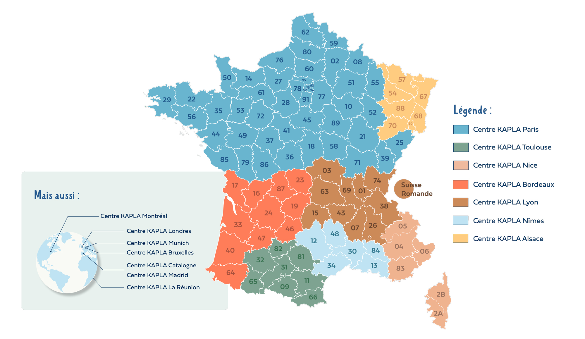 Carte des Centres KAPLA